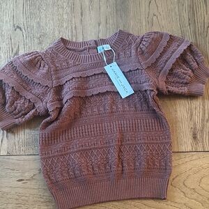 Janie and Jack Girls 4T NWT Textured Knit Top